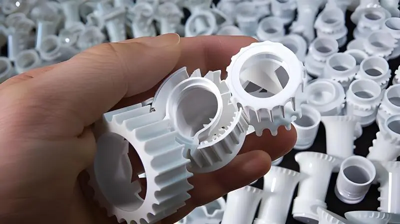 Plastic injection molded gears and parts of various sizes and shapes