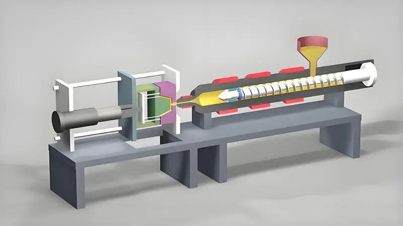 processo di stampaggio a iniezione della plastica