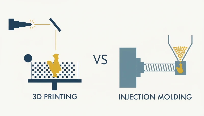 Comparaison de l’impression 3D et du moulage par injection