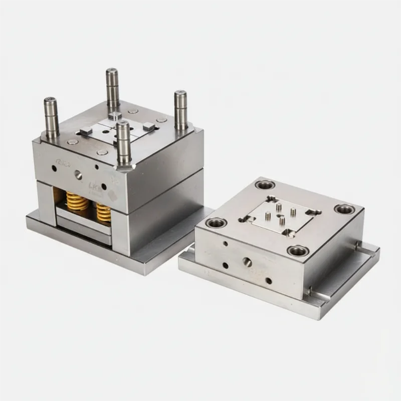 High-quality precision metal mold showcasing intricate design features and sturdy construction, ideal for industrial manufacturing applications.