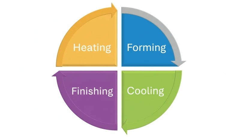 Injection mold cooling channel layout schematic