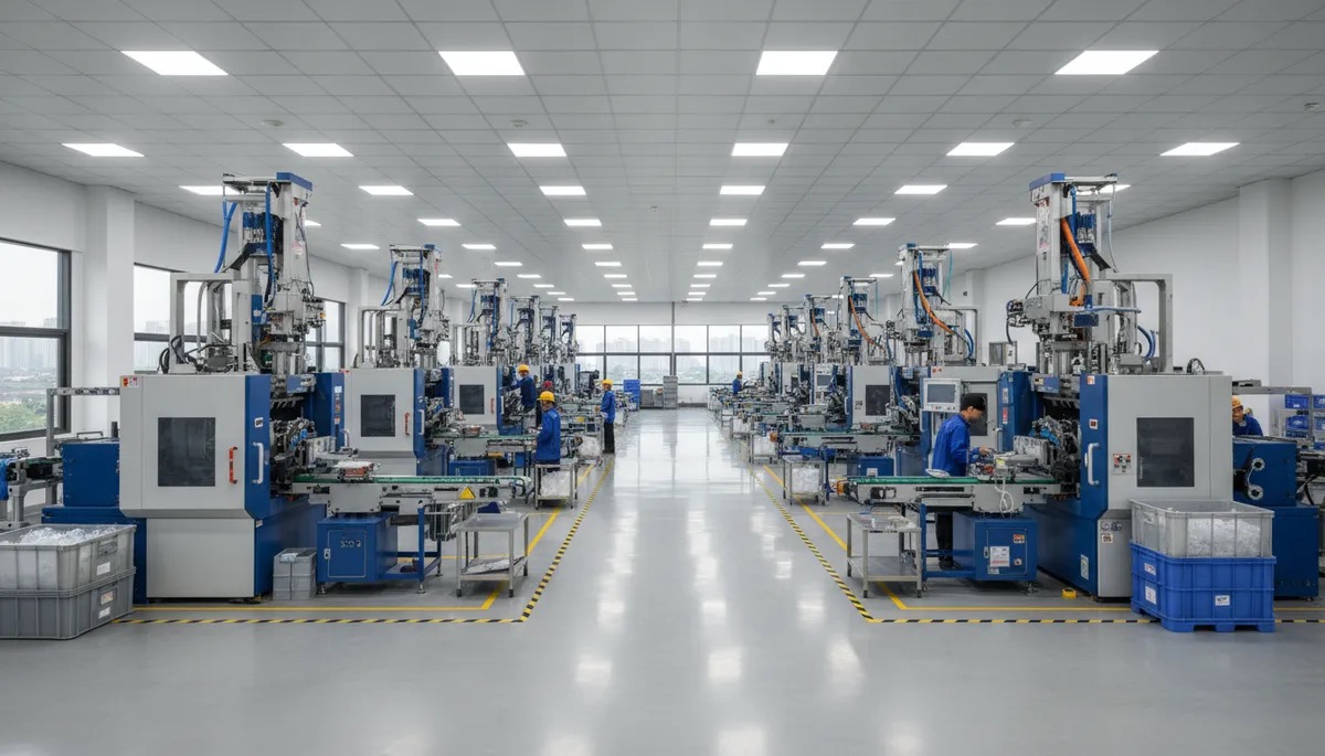 Injection molding production facility
