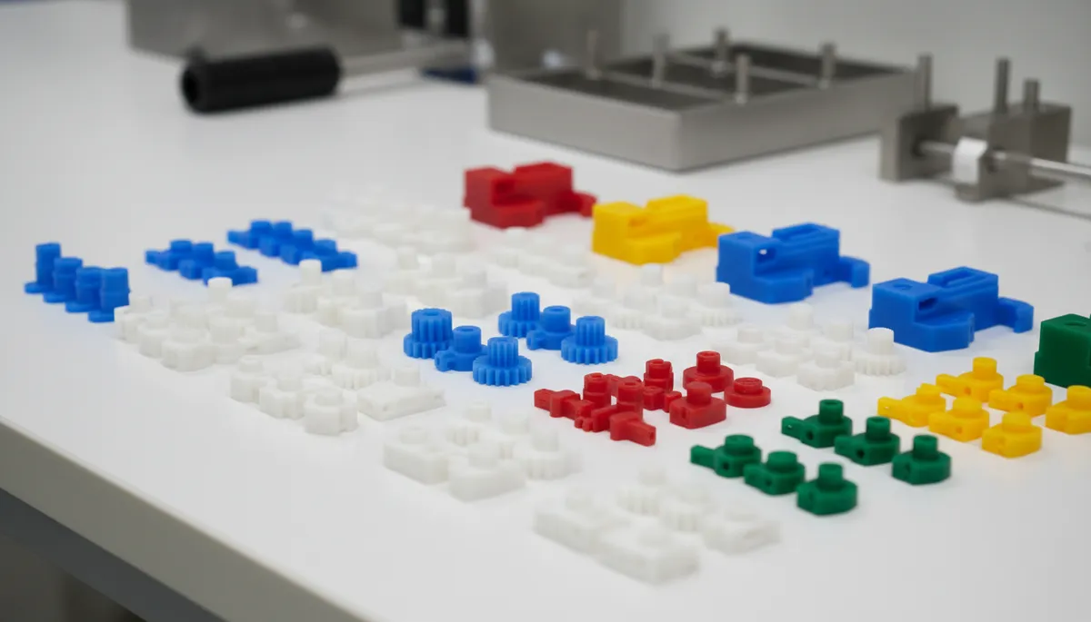 Injection molding process stages — plasticating, injection, packing, cooling, ejection