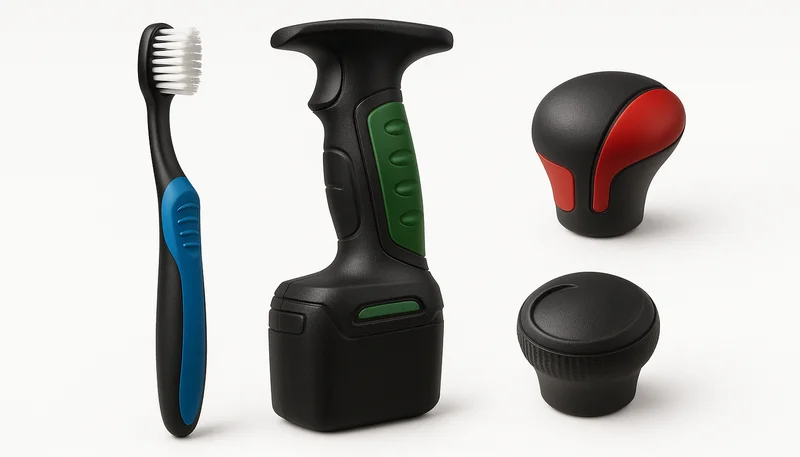 Two-shot injection molded products