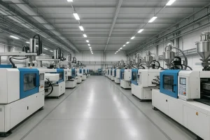 Spuitgietproductielijn die PA6 en technische kunststof onderdelen produceert